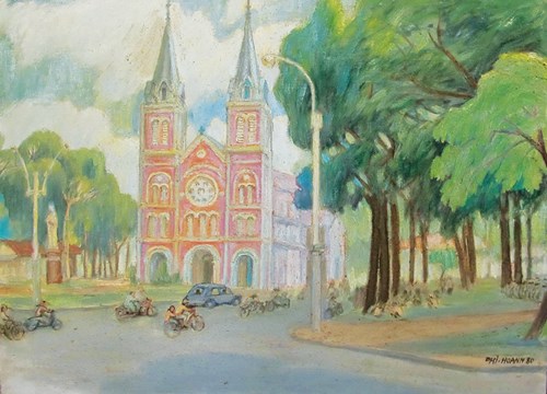 Tranh sơn dầu Sài Gòn